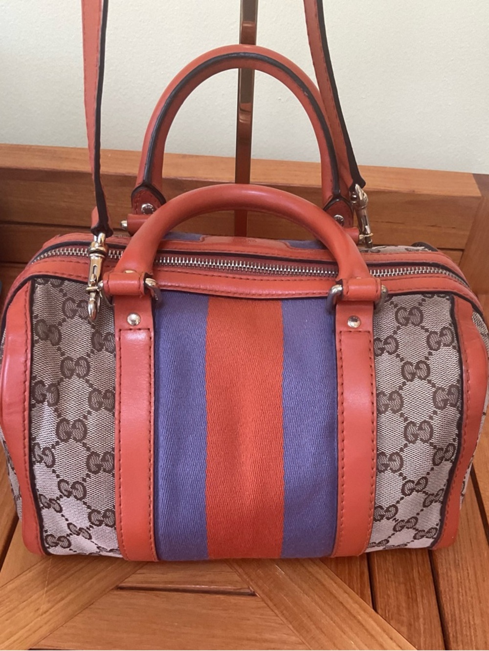 Gucci Vintage Boston Canvas Bag - Picture 3 of 11